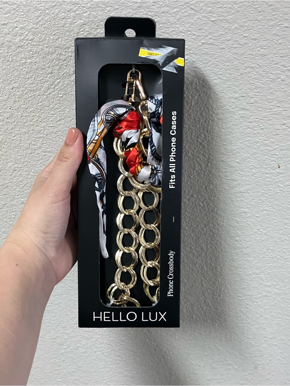 NWT Hello Lux Phone Crossbody Scarf Chain